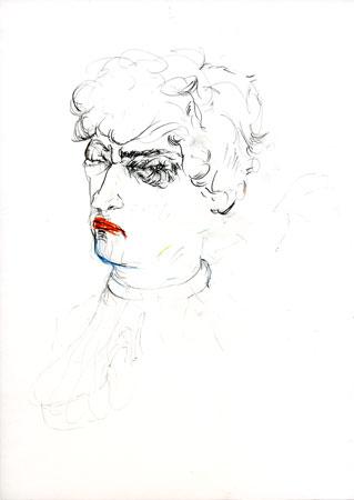 Farbstift und Bleistift auf Papier, 20 x 30 cm, 2008